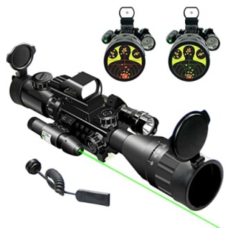 UUQ 4-16x50 AO Rifle Scope Review - Best Illuminated Range Finder Reticle for Hunting
